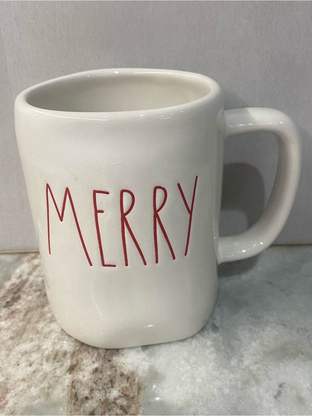Rae Dunn MERRY Christmas Ceramic Coffee Mug Magenta 192